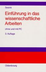 Werner Sesink: Einführung in das wissens