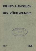 Kleines Handbuch des Völkerbundes.