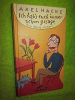 Axel Hacke: Ich hab