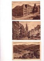 drei Postkarten Freiburg i.Br. vor 1945