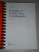 Principles of Protein X- Ray Crystallography