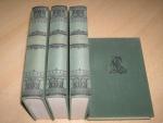 Kassette - 8 Werke in 4 Bände gebunden - mein grünes Buch, Junglaub, mein goldenes Buch, das Lönsbuch, einsame Heidfahrt, Frau Döllmer, Ulenspeigels Lieder, Löns Gedenkbuch. 4 Bände, komplett.