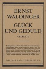 Glück und Geduld., Gedichte.