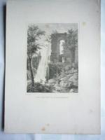 " Der Aquaduct zu Wilhelmshöhe"  Kassel,  Stahlstich
