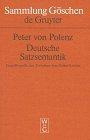 Polenz, Peter von: Deutsche Satzsemantik
