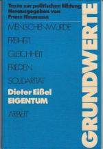Dieter Eißel: Eigentum.