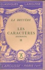 Les caractères ou les moeurs de ce siècle (Extraits). II.