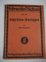 Otto Lippmann: Schriften - Vorlagen