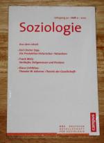 Soziologie. Forum der Deutschen Gesellschaft für Soziologie. Heft 2, 2012