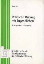 Politische Bildung mit Jugendlichen. Beiträge einer Fachtagung.