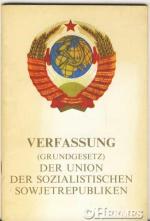 Verfassung (Grundgesetz) der Union der sozialistischen Sowjetrepubliken.