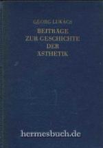 Beiträge zur Geschichte der Ästhetik. Widmung von Albert Wilkening.