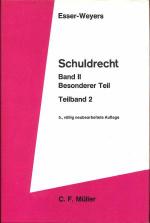 Schuldrecht Band II Besonderer Teil Teilband 2