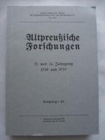 Altpreussische Forschungen -  15. und 16