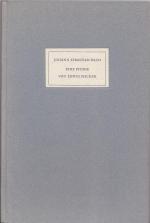 Edwin Fischer: Johann Sebastian Bach. Ei