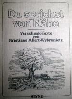 Kristiane Allert-Wybranietz: Du sprichst Kristiane Allert-Wybranietz: Du sprichst