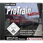 Microsoft Train Simulator Addon ProTrain 6 Lübeck-Puttgarden, ProTrain 8 Hannover-Berlin, ProTrain 19 Berlin-Rostock