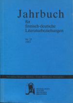 Jahrbuch für finnisch-deutsche Literaturbeziehungen Nr. 25 (1993)