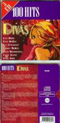 100  HITS  -  DIVAS.   5 CDs in Papphüllen und Pappbox.