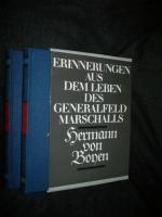 Erinnerungen aus dem Leben des Generalfeldmarschalls Hermann von Boyen. 2 Bde im Schuber.