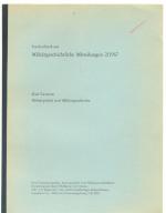 Militärpolitik und Militärgeschichte - Militärgeschichtliche Mitteilungen 2/1967 - Sonderdruck