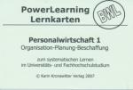 PowerLearning Lernkarten: Personalwirtschaft1. Organisation-Planung-Beschaffung