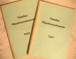 Tabellen Maschinenelemente Teil 1 Teil 2. NVA DDR-Buch Nationale Volksarmee