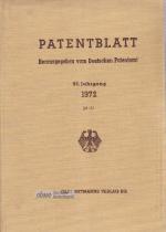 Patentblatt 92. Jahrgang 1972 28-31