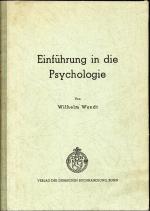 Wilhelm Wundt: Einführung in die Psychol Wilhelm Wundt: Einführung in die Psychol