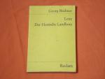 Georg Büchner: Lenz / Der Hessische Land Georg Büchner: Lenz / Der Hessische Land