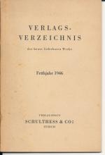 Schulthess: Verlagsverzeichnis der heute