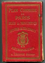 Guide Indicateur des Rues de Paris. Autobus - Tramways. Telephone Turbigo 89-19 et 89-20