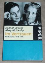 Arendt, Hannah u. Mary McCarthy: Im Vert