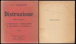 Marinetti, Filippo Tommaso: Distruzione.