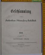 Gesetzsammlung für das Fürstenthum Schwa