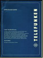 Telefunken UKW-Sendertabelle ca. 1975