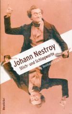 Reinhard Urbach: Johann Nestroy: Stich- 