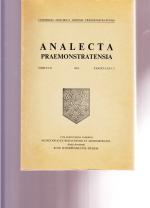 Analecta Praemonstratensia.  Tomus LX - 1984  Fasciculus 1 - 2.