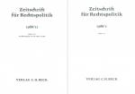 Zeitschrift für Rechtspolitik, 1988 in zwei Bänden: Hefte 1 bis 6 + 1988 + Hefte 7 bis 12, mit Jahresregister für die Hefte 1 bis 12/88. 21. Jahrgang