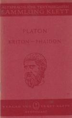 Kriton - Phaidon. (Phaidon in Auswahl)