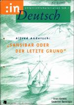 in Deutsch 4/1999: ALFRED ANDERSCH "SANSIBAR ODER DER LETZTE GRUND" / mit OH-Folie: Ernst Barlach "Lesender Klosterschüler" + Dieter Schiller: STUNDENBLÄTTER (Klett Verlag)