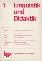 Linguistik und Didaktik (Ausgabe 1/1979