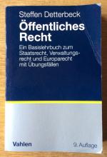 Steffen Detterbeck: Öffentliches Recht - Steffen Detterbeck: Öffentliches Recht -