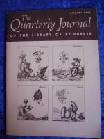 THE QUARTERLY JOURNAL OF THE LIBRARY OF CONGRESS (Heft-Nr. 1 vom January 1966)“