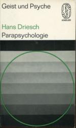 Hans Driesch: Parapsychologie.