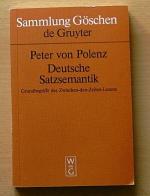Polenz, Peter von: Deutsche Satzsemantik
