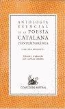 Antología esencial de la poesía catalana contemporánea (Edición Bilingue)