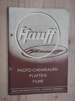Hauff (Hrsg.): Photo-Chemikalien Platten