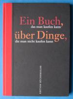 Ein Buch das man kaufen kann, über Dinge