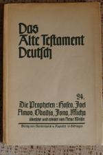 Artur Weiser: Das Alte Testament - Deuts